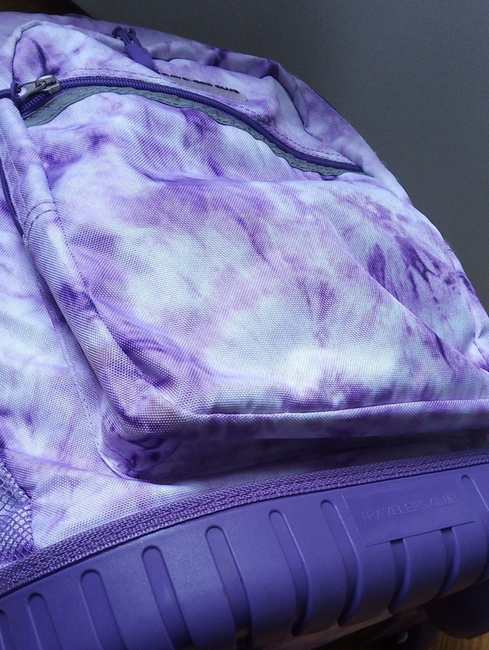 Purple Tie-Dye Rolling Backpack - Picture 16 of 16
